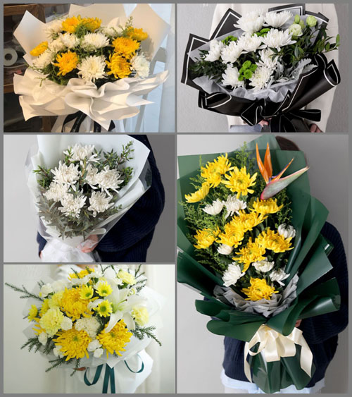 贵州安顺普定县鸡场坡镇那芮村白事花束代送